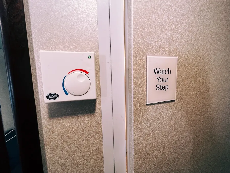 A cabin air conditioning control on a Royal Caribbean ship