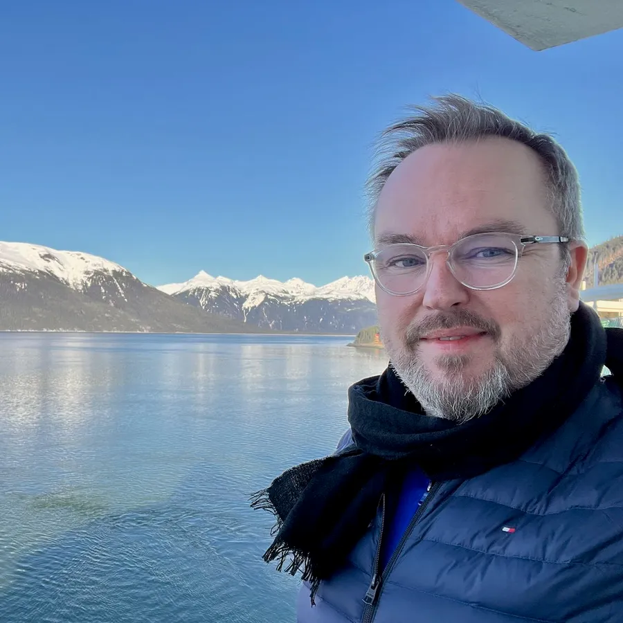 Patrick Hughes at Haines Alaska on a Royal Caribbean cruise